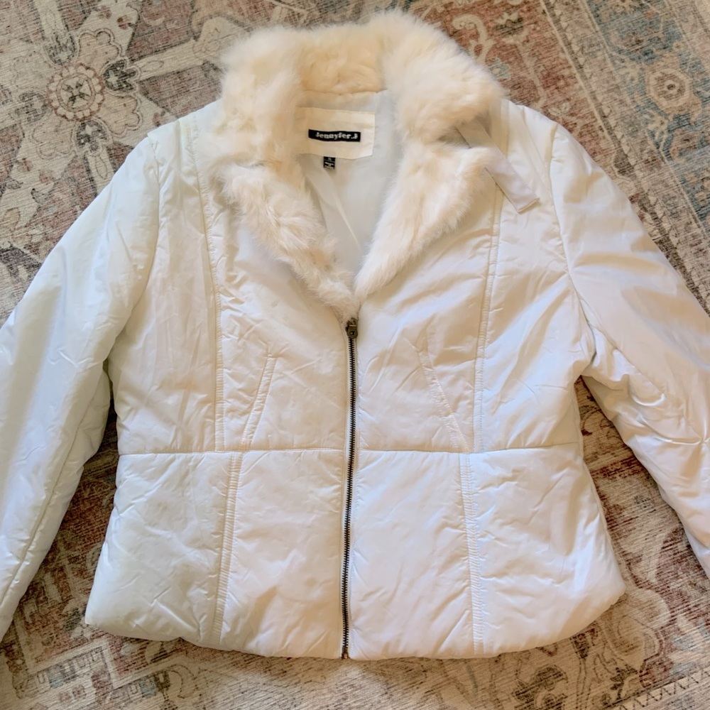 Jennifer.J brand, off white outerwear jacket.